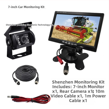 Monitor de întoarcere pentru vehicul cu cameră, 1080P TFT ecran, intrare CVBS, model JL-YJC-7003-1033-T