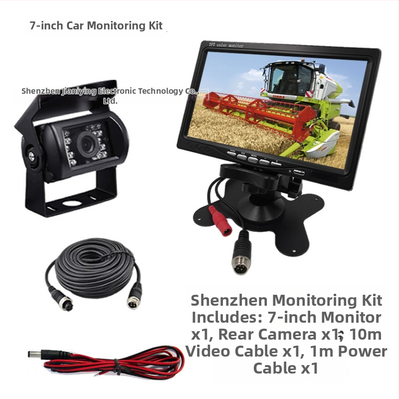 Monitor de întoarcere pentru vehicul cu cameră, 1080P TFT ecran, intrare CVBS, model JL-YJC-7003-1033-T