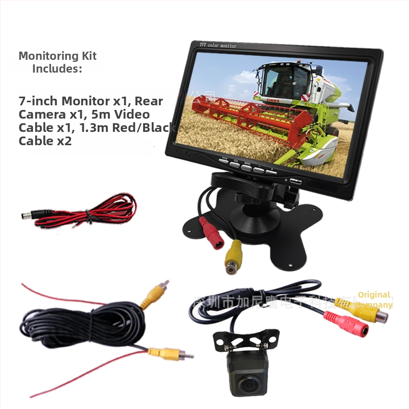 Monitor de întoarcere pentru vehicul cu cameră, 1080P TFT ecran, intrare CVBS, model JL-YJC-7003-1033-T