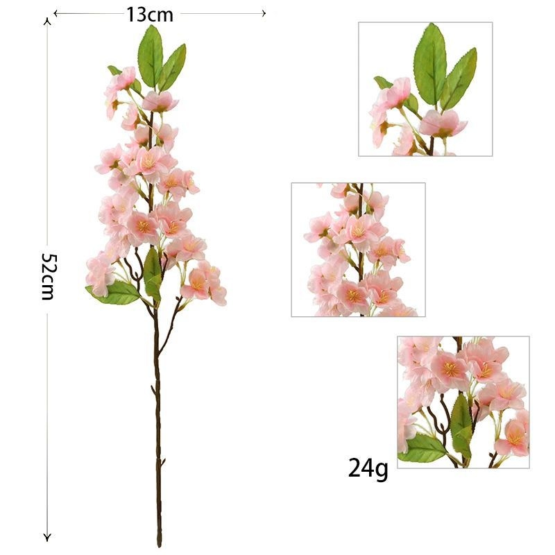 Umjetni sakura cvijet, jedan stabljika, brend Green field, materijal: plastika i svila, Ručni rad: Drugo, Sorte: 19037836944, za kućnu dekoraciju