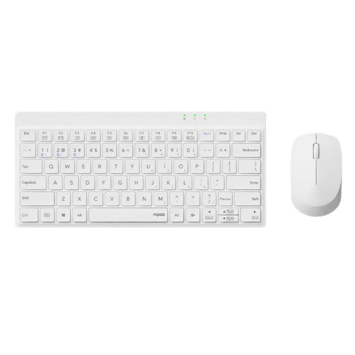 Rapoo 8000GT/8000S bezdrôtový set klávesnice a myši – Bluetooth viacerých režimov, 80-tlačidková/78-tlačidková, USB rozhranie pre klávesnicu a myš, 2400 DPI optický senzor, ergonomický dizajn