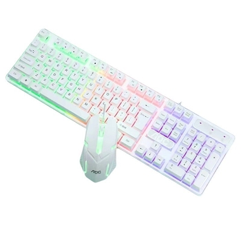 KM100 žični USB set tipkovnice i miša s visećim tipkama, 1600 DPI, duljina kabla 1,5 m