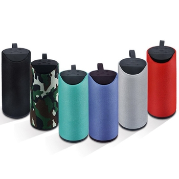 Bluetooth zvučnik s tekstilnim omotačem, 2 zvučnika, ugrađena baterija 500–800mAh, IPX5 vodootpornost, Bluetooth 5.2, domet 10 m