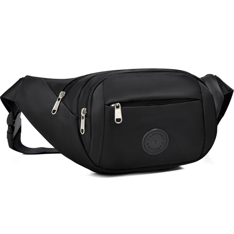 Borsetă de talie pentru telefon, capacitate mare, impermeabilă, cross-body pentru drumeții, buzunar pentru documente și buzunar interior de tip patch (Oxford țesătură; fermoar; buzunar pentru documente; buzunar patch interior; buzunar intermediar)