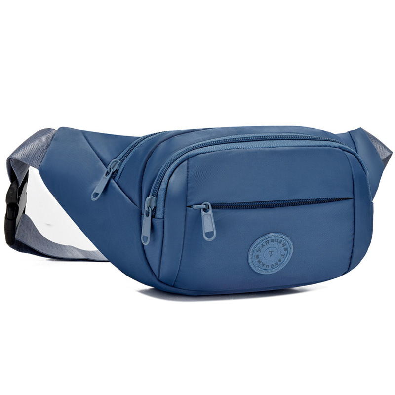 Borsetă de talie pentru telefon, capacitate mare, impermeabilă, cross-body pentru drumeții, buzunar pentru documente și buzunar interior de tip patch (Oxford țesătură; fermoar; buzunar pentru documente; buzunar patch interior; buzunar intermediar)