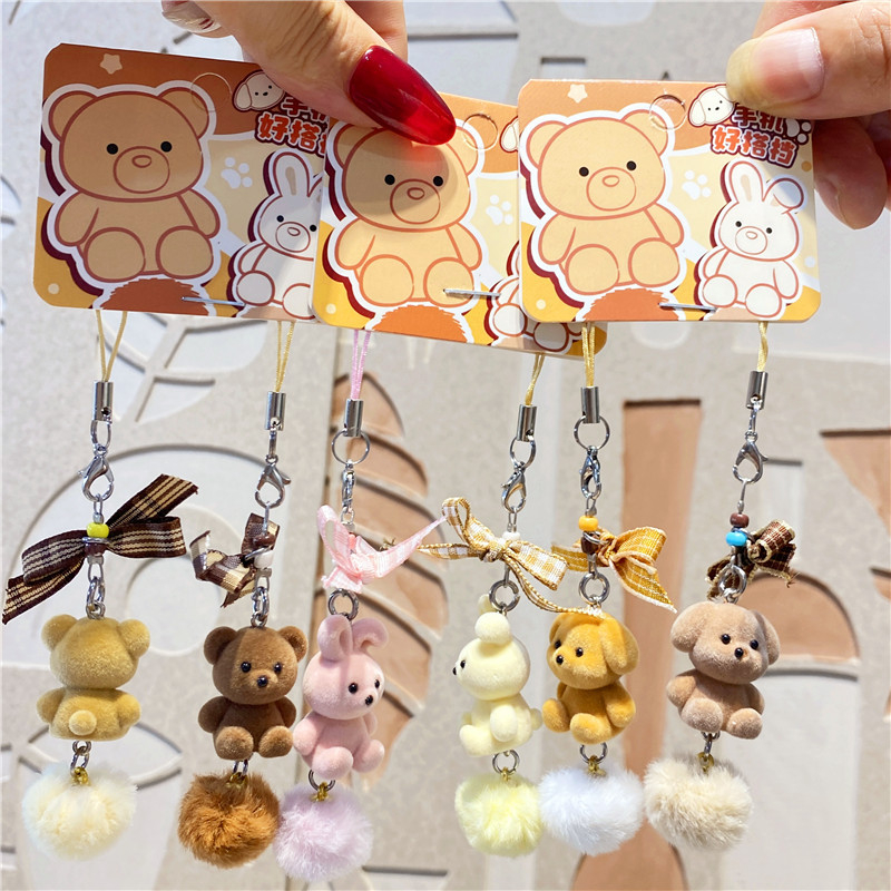 Kľúčenka s plyšovou mačkou a hviezdnym príveskom — kreslený štýl, značka Yichang, pre telefón, tašku a fotoaparát