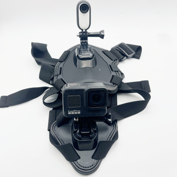 GoPro hamă pentru câine - Curea frontală pentru torace; Universal compatibil; Material: plastic + bandă elastică; Posibilitate adăugare logo; Include curea torace individuală