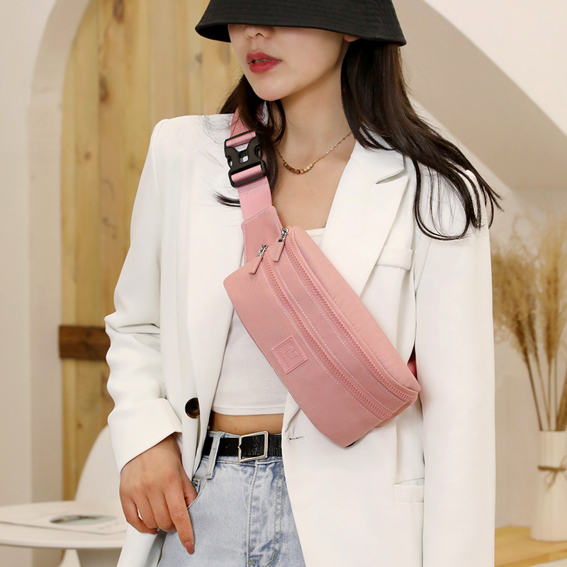 Colorful Fox najlon torbica oko struka, ulični stil, zatvarač, unutarnje pretince, vodootporna