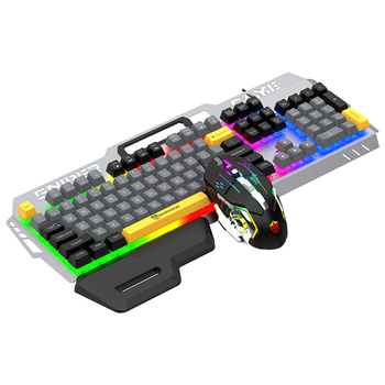 Gaming tipkovnica s 104 tipke, žičana, metalna konstrukcija, višebojno osvjetljenje