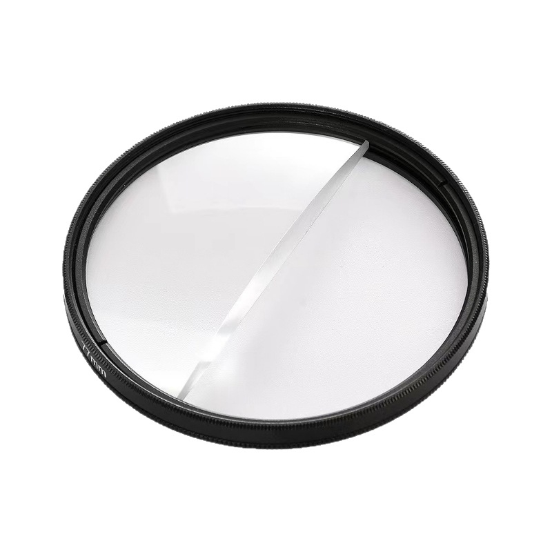 Split Prism szűrő DSLR fényképezőgéphez – UV szűrő, modell LJ19, tiszta feldolgozás, kompatibil több rögzítéssel