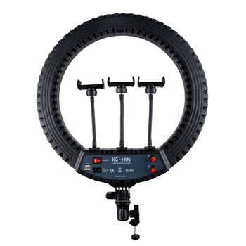 LED kružno svjetlo za uživo streaming, HQ-18N, 55W, 110-220V, sklopivo