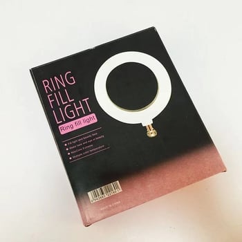 Φωτιστικό δαχτυλιδιού LED με ρυθμιζόμενη θερμοκρασία χρώματος για ζωντανές μεταδόσεις, selfies και μακιγιάζ – Ισχύς κάτω από 10W, USB 5V