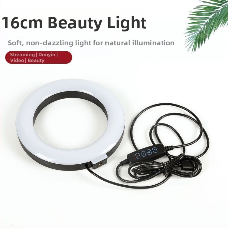 Φωτιστικό δαχτυλιδιού LED με ρυθμιζόμενη θερμοκρασία χρώματος για ζωντανές μεταδόσεις, selfies και μακιγιάζ – Ισχύς κάτω από 10W, USB 5V