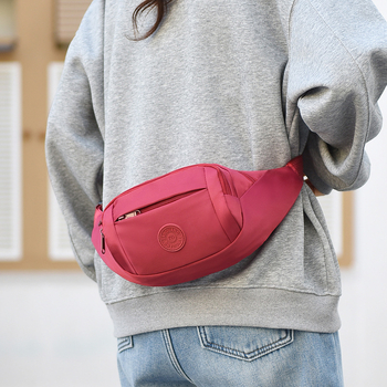 Ženska torbica oko struka preko ramena, velika zapremina, Oxford tkanina, zatvarač, unutarnja džep, podstava Oxford, proljeće 2025, marka Exploring the light