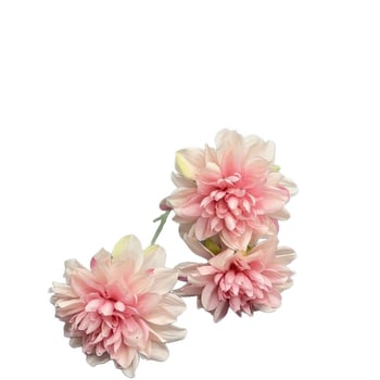 Τεχνητό μπουκέτο ντάλιες, 3 κεφάλια σε ένα στελέχος, διακόσμηση φόντου γάμου (Μάρκα: Happy month; Υλικό: Πλαστικό, μεταξωτό λουλούδι; Τεχνική: Διαμόρφωση, ανάγλυφο; Διαφορετικότητα: 4228004; Χρήση: Γάμος)