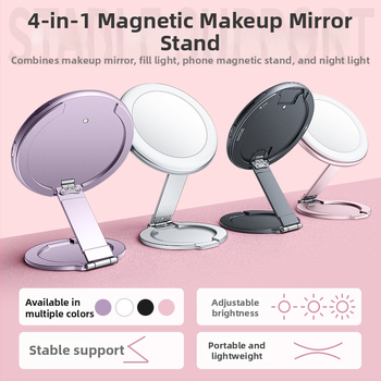 Sklopný magnetický svetelný držiak na selfie, 5V, pod 10W, nastaviteľná teplota farieb 2500–9900K, pre selfie, krátke videá a živé vysielanie