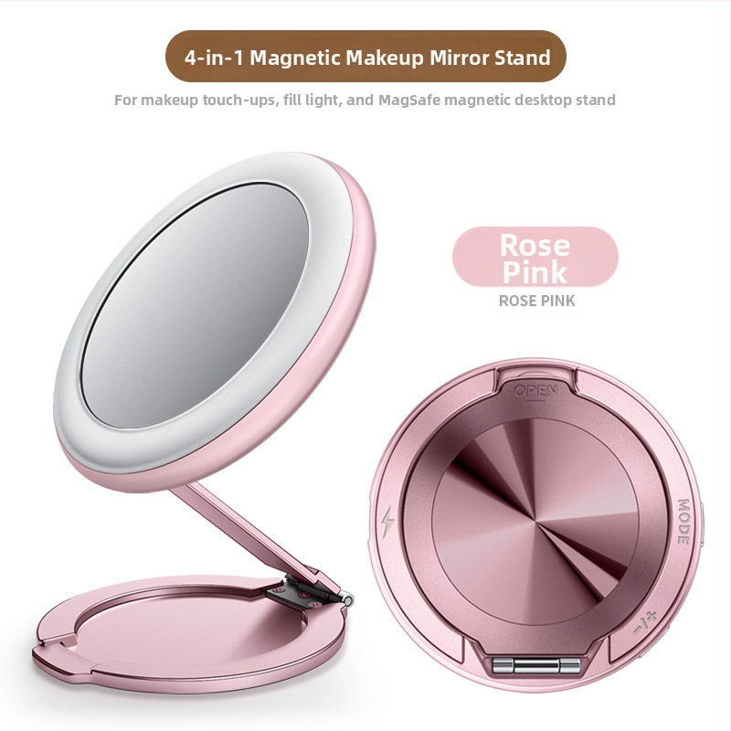 Sklopný magnetický svetelný držiak na selfie, 5V, pod 10W, nastaviteľná teplota farieb 2500–9900K, pre selfie, krátke videá a živé vysielanie