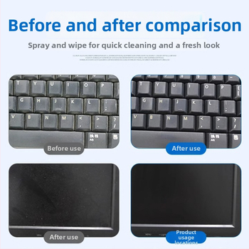 Klaviatūros valymo rinkinys – 150 ml dulkių putų sausam valymui, mechaninėms klaviatūroms ir nešiojamiems kompiuteriams