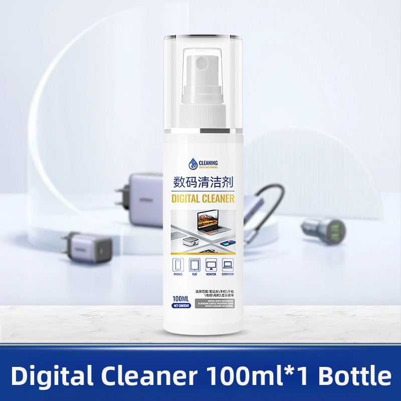 Universāls tīrīšanas sprejs portatīvajiem datoriem un datoriem, modelis 312; universāls tīrīšanas komplekts; ar dejonizētu ūdeni un virsmaktīvām vielām