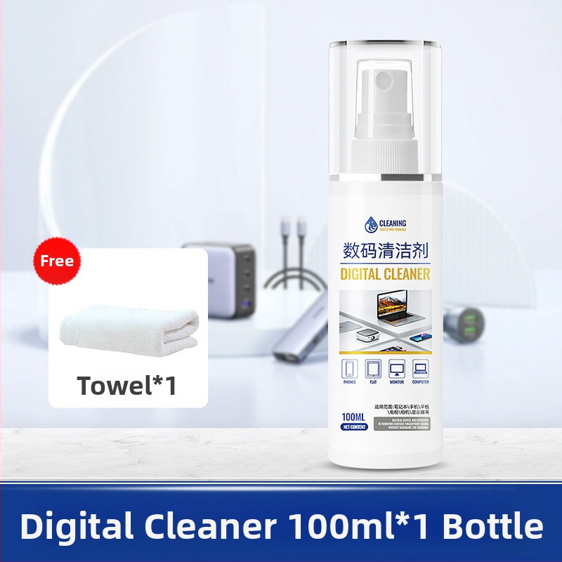 Universāls tīrīšanas sprejs portatīvajiem datoriem un datoriem, modelis 312; universāls tīrīšanas komplekts; ar dejonizētu ūdeni un virsmaktīvām vielām