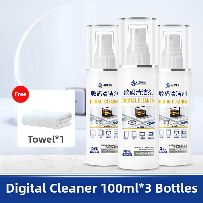 Universāls tīrīšanas sprejs portatīvajiem datoriem un datoriem, modelis 312; universāls tīrīšanas komplekts; ar dejonizētu ūdeni un virsmaktīvām vielām