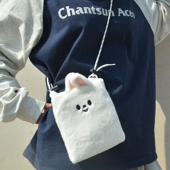 Stay Li Longfu Koncertni ruksak - Uličnog stila od pliša, zatvarač, unutarnja džep za telefon, unutarnji prostor, poliester podstava