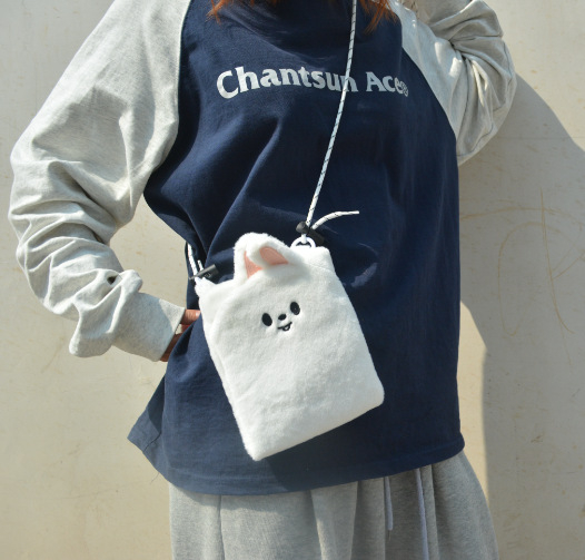 Stay Li Longfu Koncertni ruksak - Uličnog stila od pliša, zatvarač, unutarnja džep za telefon, unutarnji prostor, poliester podstava