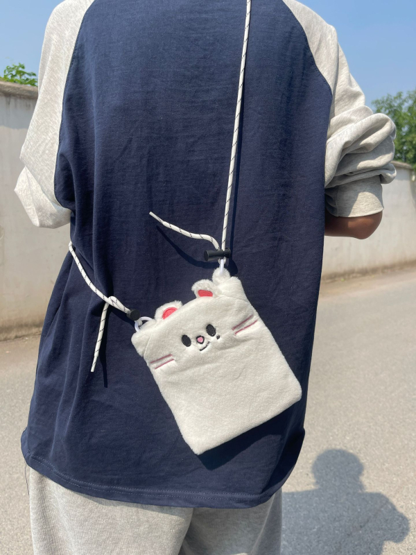 Stay Li Longfu Koncertni ruksak - Uličnog stila od pliša, zatvarač, unutarnja džep za telefon, unutarnji prostor, poliester podstava