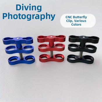 GoPro príslušenstvo z hliníkovej zliatiny – ultraľahké potápačské svetelné rameno s CNC motýľovým klipom