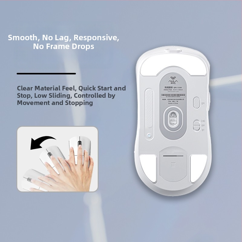 Mišas kāju paliktņi Wolf Spider sc680/sc580 — izturīgi pret nolietojumu, gludi, precīza slotu saskaņošana — bez līmes zīmēm — pasūtījuma paraugs