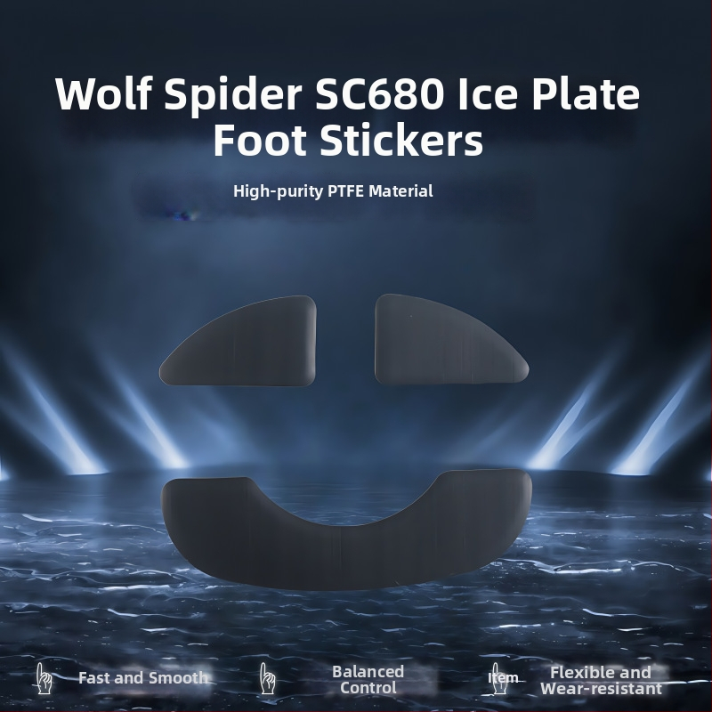 Mišas kāju paliktņi Wolf Spider sc680/sc580 — izturīgi pret nolietojumu, gludi, precīza slotu saskaņošana — bez līmes zīmēm — pasūtījuma paraugs