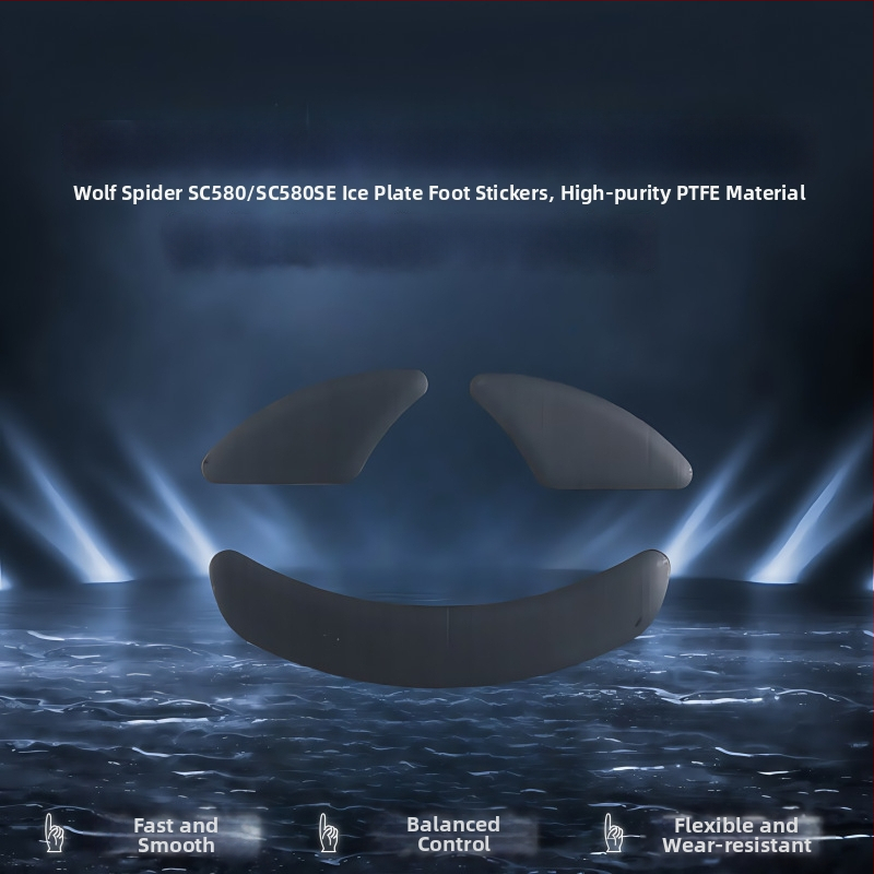 Mišas kāju paliktņi Wolf Spider sc680/sc580 — izturīgi pret nolietojumu, gludi, precīza slotu saskaņošana — bez līmes zīmēm — pasūtījuma paraugs