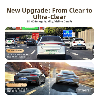 Auto dash kamera s 360° vidnim kutem, 1296p rezolucijom, USB sučeljem, podrškom SD kartice, bez zaslona