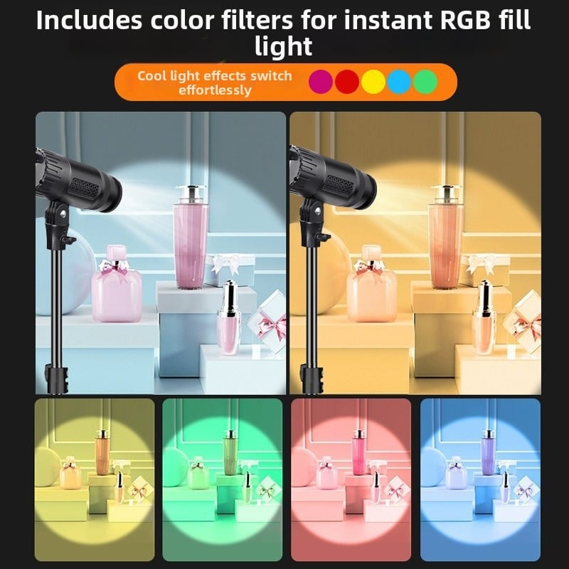 Φωτιστικό πλήρωσης για φωτογράφηση και ζωντανές μεταδόσεις, YM-80, 50W, τρεις θερμοκρασίες χρώματος, 110-220V