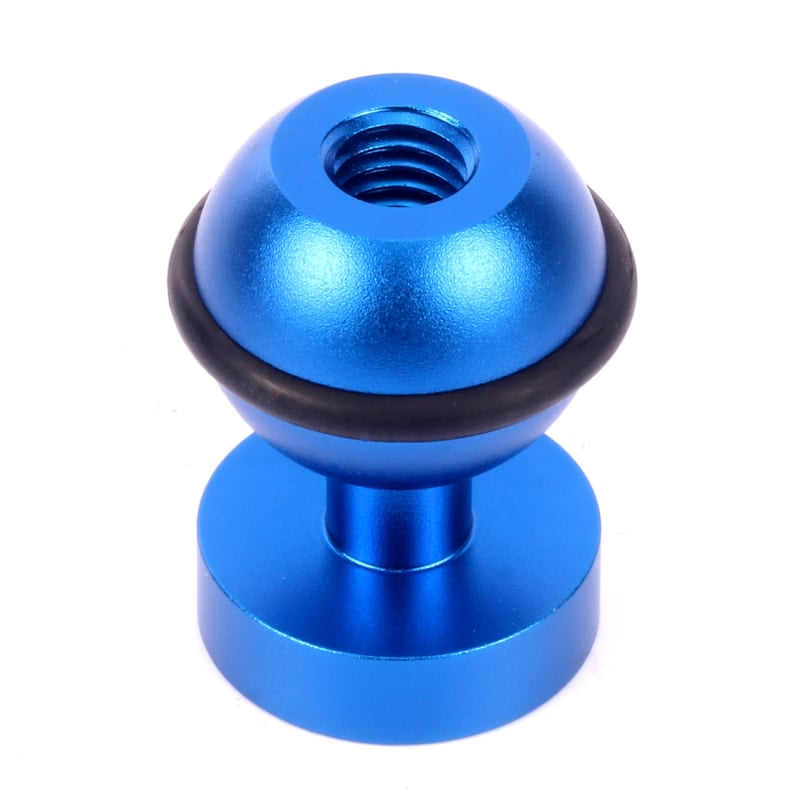 Адаптерна скоба за едноинчова топкова глава, алуминиева сплав, мини държач за подводно осветление при снимане, с 1/4-инчова шарова глава и 3/8-инчов пан/наклон