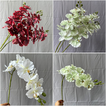 Flori artificiale Phalaenopsis din mătase – 9 tije, pentru nunți și decor acasă
