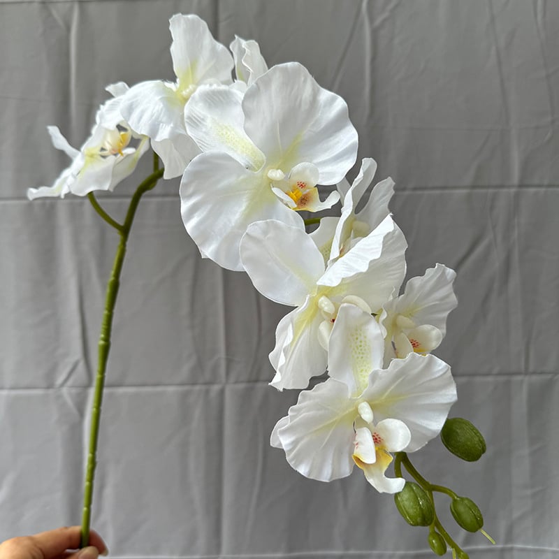 Flori artificiale Phalaenopsis din mătase – 9 tije, pentru nunți și decor acasă