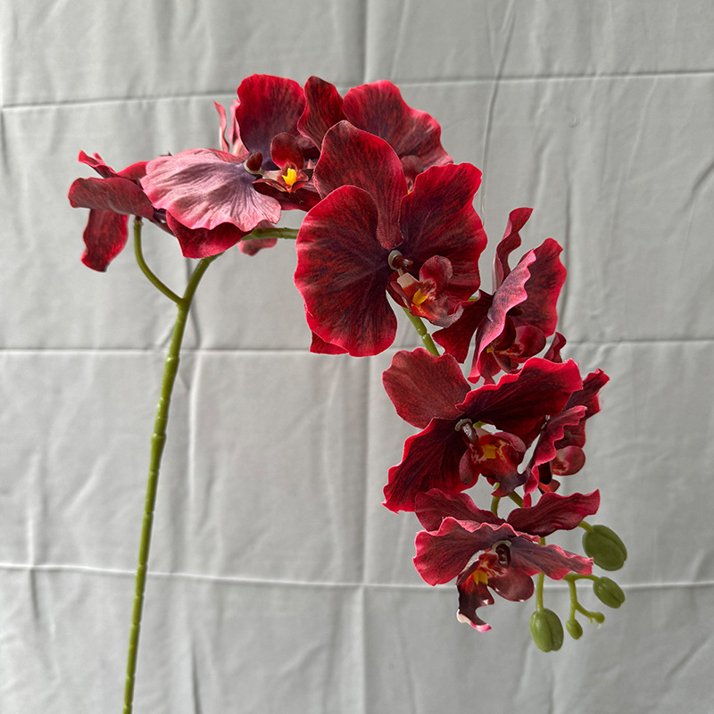 Flori artificiale Phalaenopsis din mătase – 9 tije, pentru nunți și decor acasă