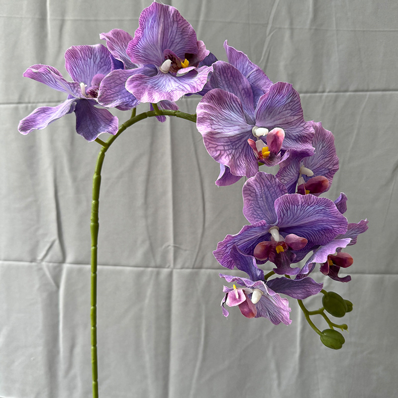 Flori artificiale Phalaenopsis din mătase – 9 tije, pentru nunți și decor acasă