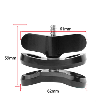 FEICHAO Универсална клип-щипка с шарнирна глава за камери (алуминиева сплав, носимост 2–5 кг)