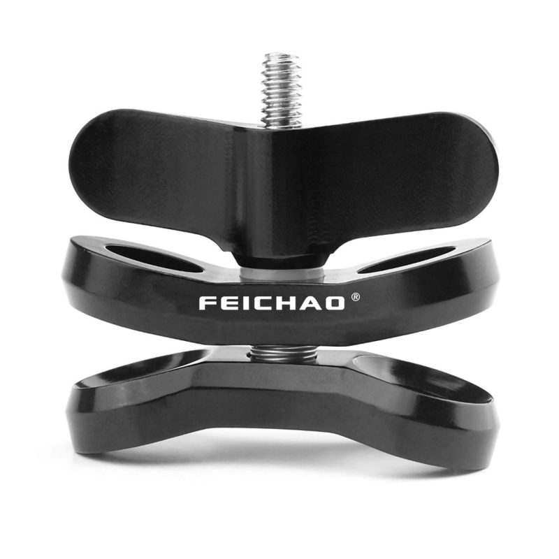 FEICHAO Универсална клип-щипка с шарнирна глава за камери (алуминиева сплав, носимост 2–5 кг)