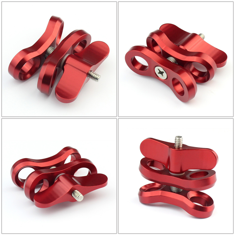 FEICHAO Универсална клип-щипка с шарнирна глава за камери (алуминиева сплав, носимост 2–5 кг)