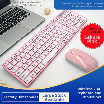 Ασύρματο σετ πληκτρολογίου και ποντικιού για γραφείο, USB σύνδεση, οπτικός αισθητήρας 1600dpi, εργονομικός σχεδιασμός