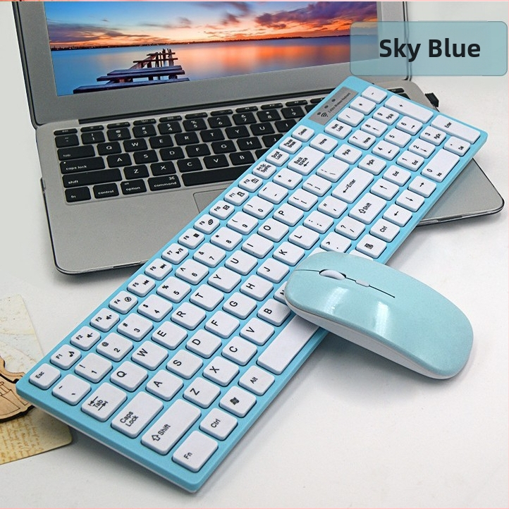 Ασύρματο σετ πληκτρολογίου και ποντικιού για γραφείο, USB σύνδεση, οπτικός αισθητήρας 1600dpi, εργονομικός σχεδιασμός