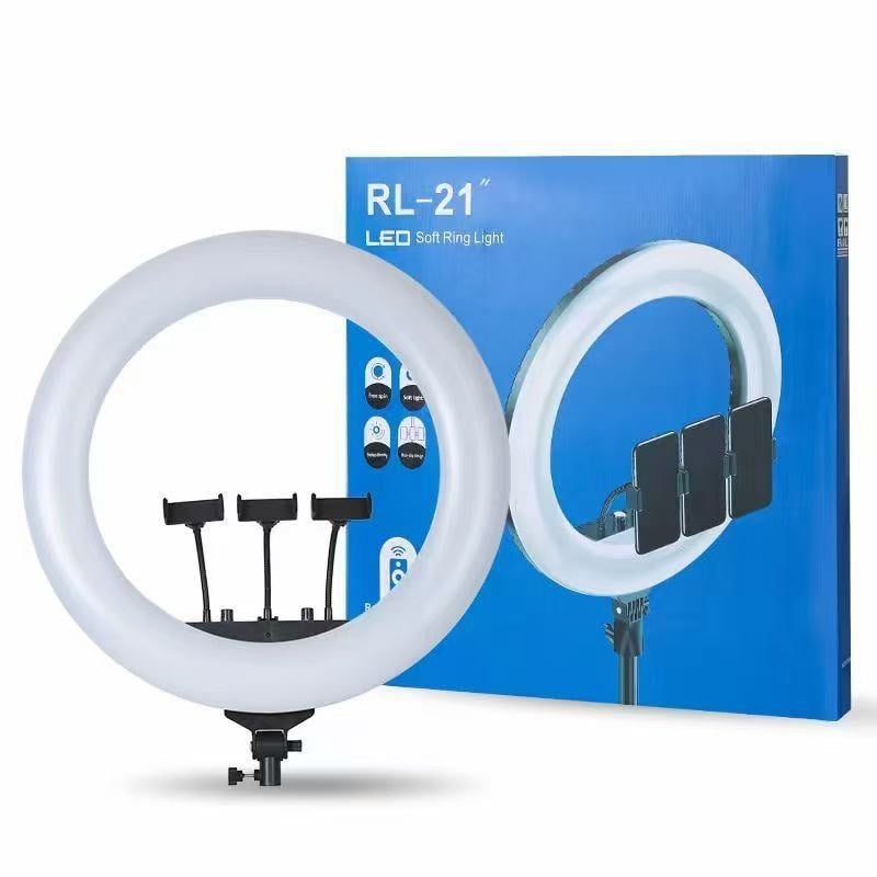Lumină LED în formă de inel pentru fotografie și streaming live — 10-50W, 6500K ±300K, 110-220V, montaj vertical