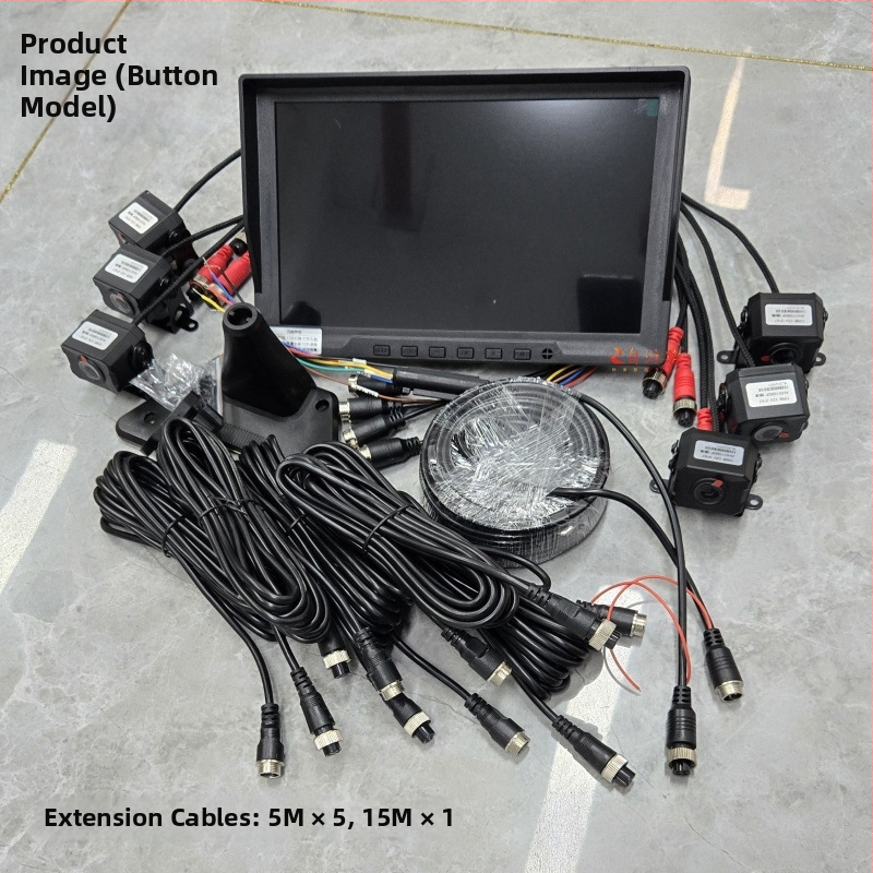 6-канален регистратор за товарни автомобили с BSD предупреждение за слепи зони и ADAS, 140° зрителен ъгъл, 1080p, TF карта, USB, обектив F1.6