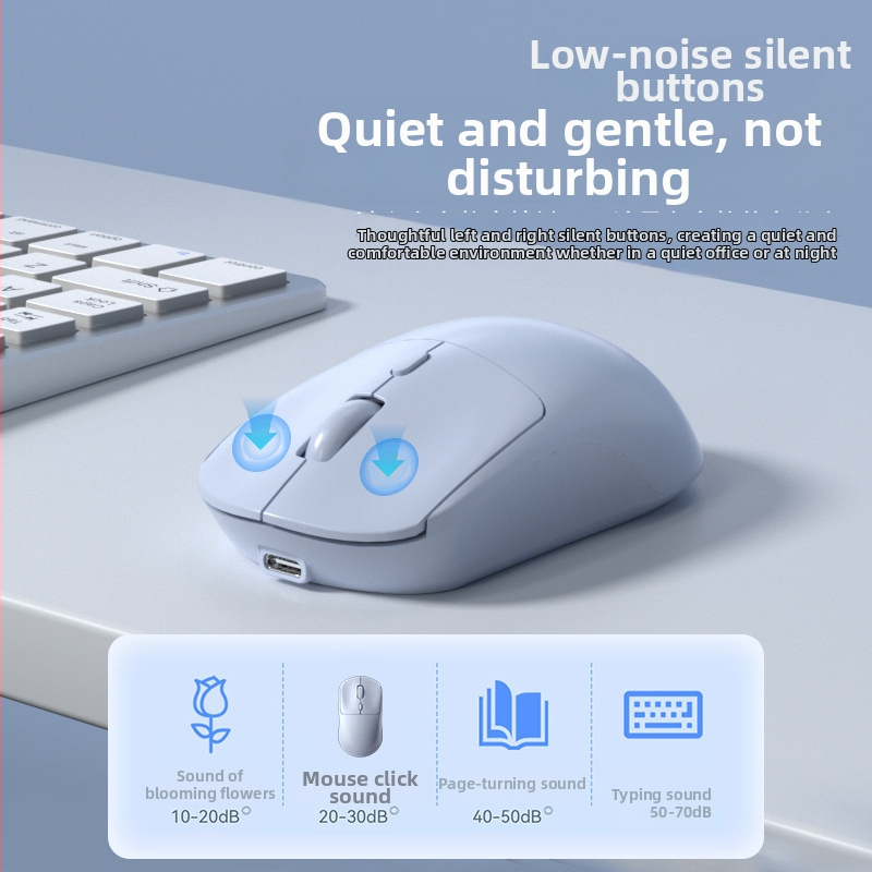 GPW-9 Bezdrôtová myš Bluetooth, 1600 DPI, 4 tlačidlá, 100 g, kompatibilný s notebookom