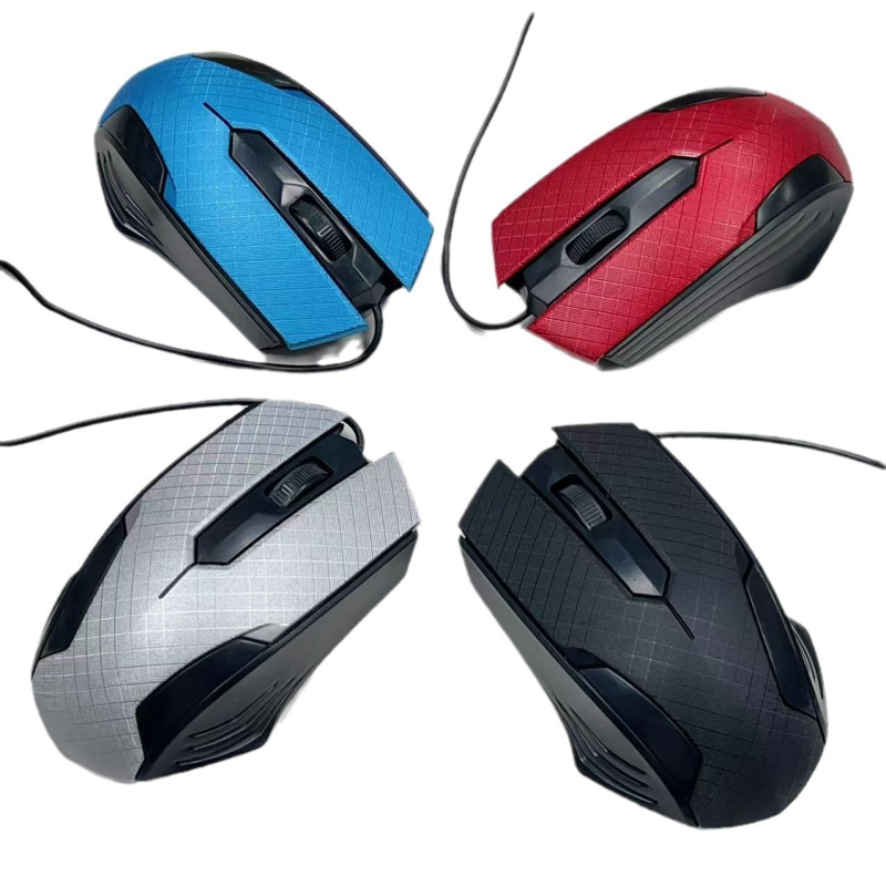 Проводна USB гейминг мишка, 1000 DPI, 3 бутона, 1,3 м кабел, ергономична