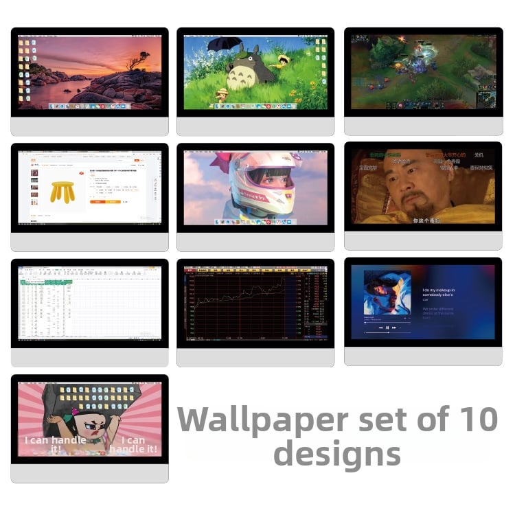 Calculator desktop miniatural pentru casă de păpuși, cu tastatură și mouse – model static din plastic, recuzită pentru păpuși, vârsta 15–35