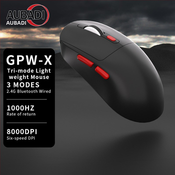 Optický myš s 8000 DPI (nastaviteľné na 6 úrovní), 7 tlačidiel, USB rozhranie, hmotnosť 63,5 g